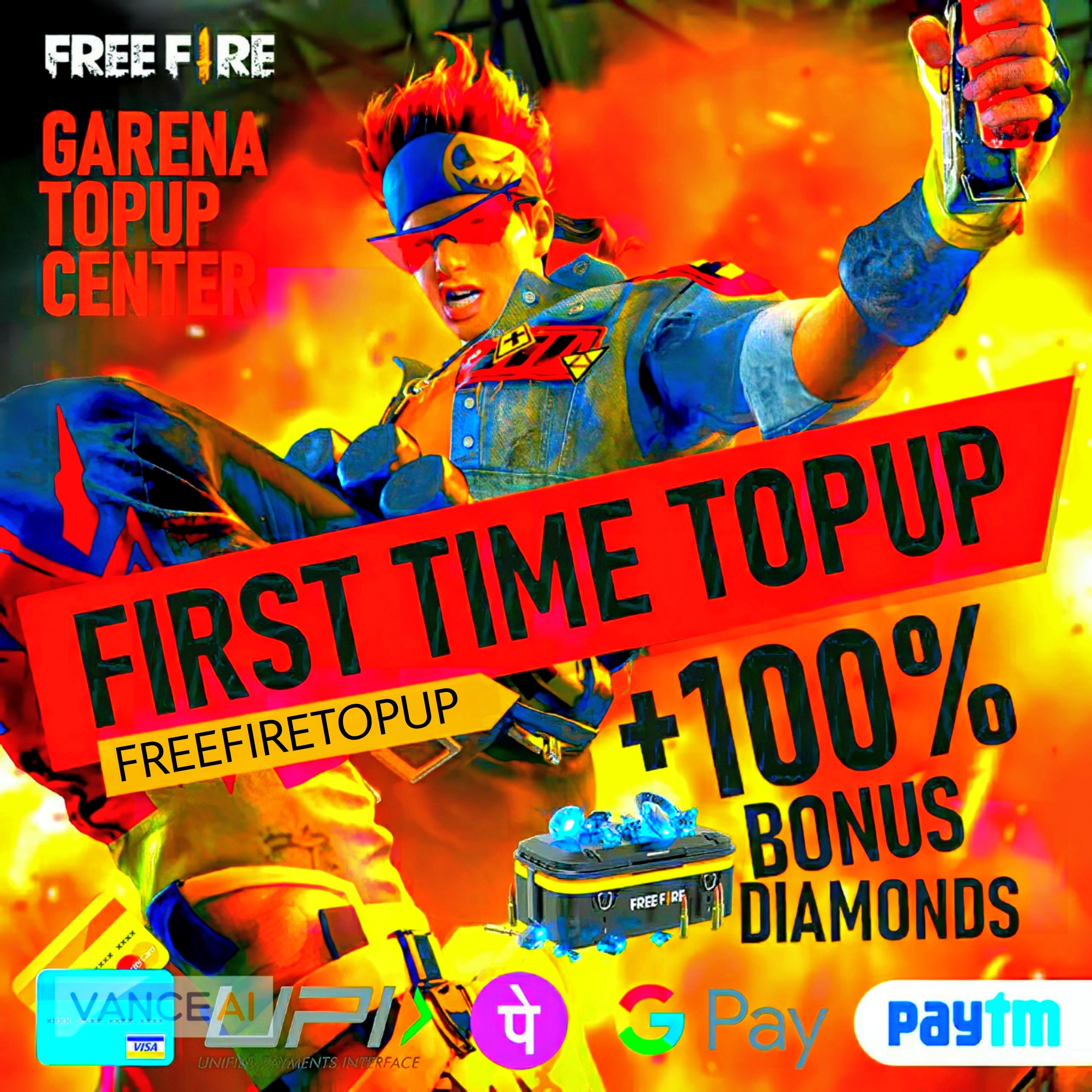 Free Fire India Top Up, Cheapest & Fastest Delivery